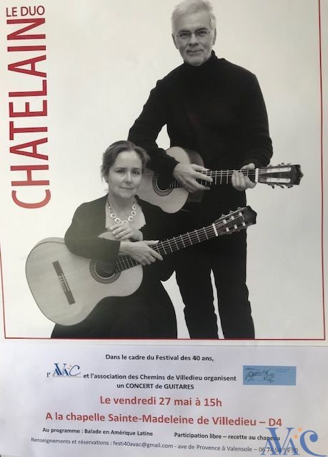 Concert du duo Chatelain vendredi 27 mai 2022